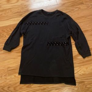 Zara Black Women’s Sweatshirt Dress